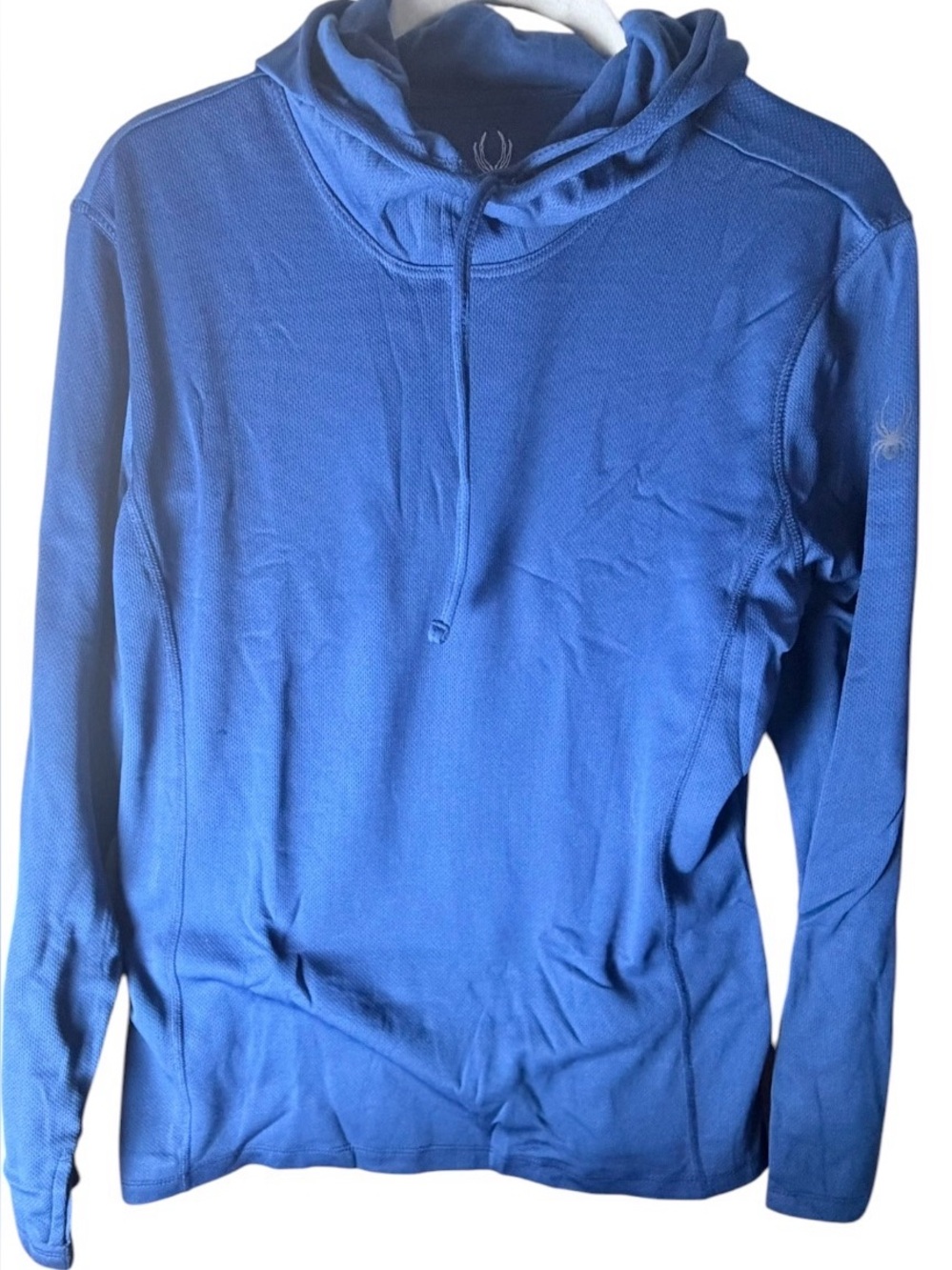 Spyder Womens‎ Midweight Baselayer Hoodie Blue High Performance Comfort Size XL